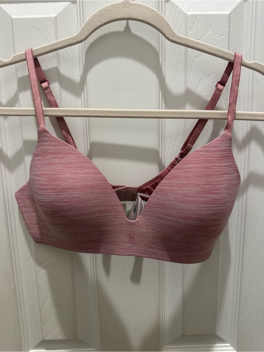Victoria's Secret Heathered Pink Wireless T-Shirt Bra